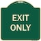Signmission Designer Series Sign-Exit Only, Green Heavy-Gauge Aluminum, 18" H, 18" L, G-1818-9844 A-DES-G-1818-9844 - alternate 1